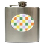Board Pictures Chess Background Hip Flask (6 oz)