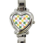Board Pictures Chess Background Heart Italian Charm Watch