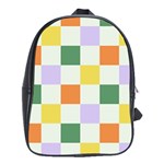 Board Pictures Chess Background School Bag (XL)