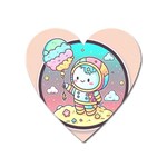 Boy Astronaut Cotton Candy Childhood Fantasy Tale Literature Planet Universe Kawaii Nature Cute Clou Heart Magnet