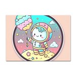 Boy Astronaut Cotton Candy Childhood Fantasy Tale Literature Planet Universe Kawaii Nature Cute Clou Sticker A4 (10 pack)