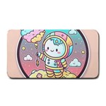 Boy Astronaut Cotton Candy Childhood Fantasy Tale Literature Planet Universe Kawaii Nature Cute Clou Medium Bar Mat