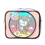 Boy Astronaut Cotton Candy Childhood Fantasy Tale Literature Planet Universe Kawaii Nature Cute Clou Mini Toiletries Bag (One Side)