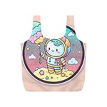 Boy Astronaut Cotton Candy Childhood Fantasy Tale Literature Planet Universe Kawaii Nature Cute Clou Full Print Recycle Bag (S)