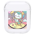 Boy Astronaut Cotton Candy Childhood Fantasy Tale Literature Planet Universe Kawaii Nature Cute Clou Hard PC AirPods 1/2 Case
