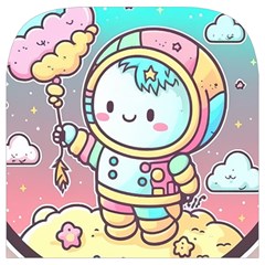 Boy Astronaut Cotton Candy Childhood Fantasy Tale Literature Planet Universe Kawaii Nature Cute Clou Toiletries Pouch from ZippyPress Cover