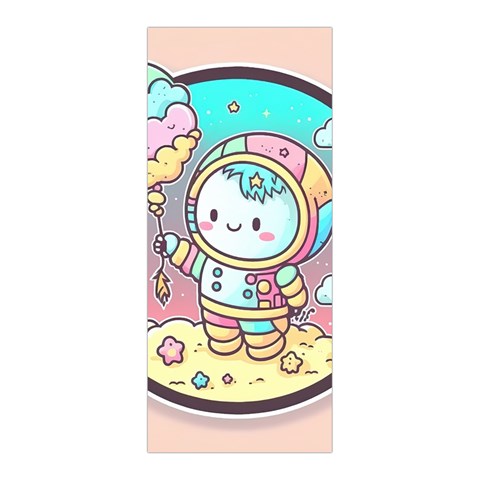 Boy Astronaut Cotton Candy Childhood Fantasy Tale Literature Planet Universe Kawaii Nature Cute Clou Pleated Skirt from ZippyPress Front Pleats