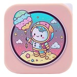 Boy Astronaut Cotton Candy Childhood Fantasy Tale Literature Planet Universe Kawaii Nature Cute Clou Stacked food storage container