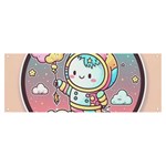 Boy Astronaut Cotton Candy Childhood Fantasy Tale Literature Planet Universe Kawaii Nature Cute Clou Banner and Sign 8  x 3 