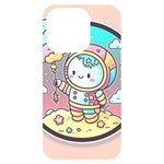 Boy Astronaut Cotton Candy Childhood Fantasy Tale Literature Planet Universe Kawaii Nature Cute Clou iPhone 14 Pro Black UV Print Case