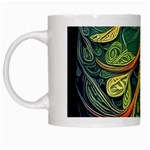 Outdoors Night Setting Scene Forest Woods Light Moonlight Nature Wilderness Leaves Branches Abstract White Mug
