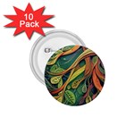 Outdoors Night Setting Scene Forest Woods Light Moonlight Nature Wilderness Leaves Branches Abstract 1.75  Buttons (10 pack)