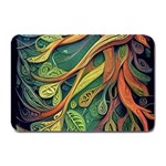 Outdoors Night Setting Scene Forest Woods Light Moonlight Nature Wilderness Leaves Branches Abstract Plate Mats