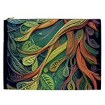 Outdoors Night Setting Scene Forest Woods Light Moonlight Nature Wilderness Leaves Branches Abstract Cosmetic Bag (XXL)