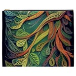 Outdoors Night Setting Scene Forest Woods Light Moonlight Nature Wilderness Leaves Branches Abstract Cosmetic Bag (XXXL)