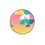 Abstract Geometric Bauhaus Polka Dots Retro Memphis Art Hat Clip Ball Marker (10 pack)