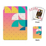 Abstract Geometric Bauhaus Polka Dots Retro Memphis Art Playing Cards Single Design (Rectangle)