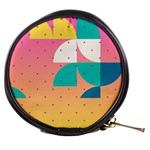 Abstract Geometric Bauhaus Polka Dots Retro Memphis Art Mini Makeup Bag
