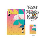 Abstract Geometric Bauhaus Polka Dots Retro Memphis Art Playing Cards 54 Designs (Mini)