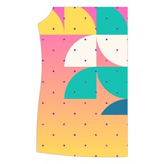 Abstract Geometric Bauhaus Polka Dots Retro Memphis Art Women s Button Up Vest from ZippyPress Front Right