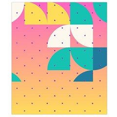 Abstract Geometric Bauhaus Polka Dots Retro Memphis Art Belt Pouch Bag (Small) from ZippyPress Back Strap