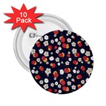 Flowers Pattern Floral Antique Floral Nature Flower Graphic 2.25  Buttons (10 pack) 
