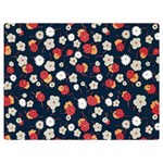 Flowers Pattern Floral Antique Floral Nature Flower Graphic Two Sides Premium Plush Fleece Blanket (Baby Size)
