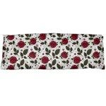 Roses Flowers Leaves Pattern Scrapbook Paper Floral Background Body Pillow Case (Dakimakura)
