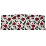 Roses Flowers Leaves Pattern Scrapbook Paper Floral Background Body Pillow Case Dakimakura (Two Sides)