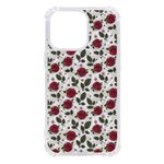 Roses Flowers Leaves Pattern Scrapbook Paper Floral Background iPhone 13 Pro TPU UV Print Case