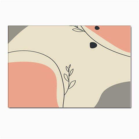 Pattern Line Art Texture Minimalist Design Postcards 5  x 7  (Pkg of 10) from ZippyPress Front