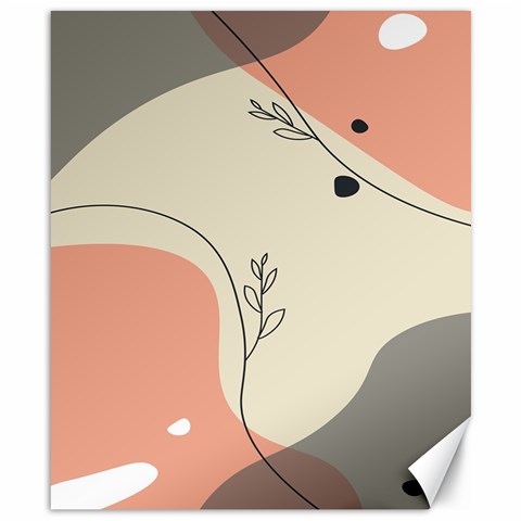 Pattern Line Art Texture Minimalist Design Canvas 8  x 10  from ZippyPress 8.15 x9.66  Canvas - 1