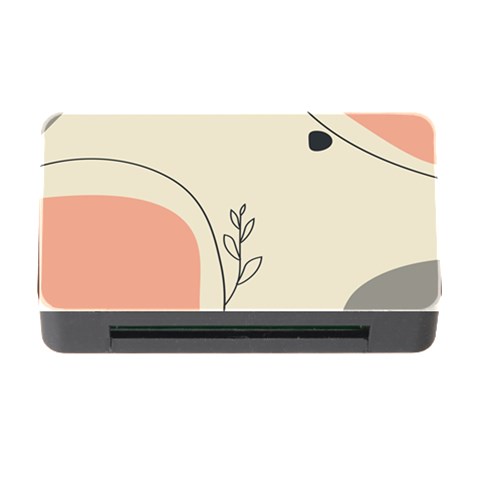 Pattern Line Art Texture Minimalist Design Memory Card Reader with CF from ZippyPress Front