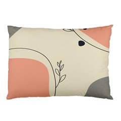 Pattern Line Art Texture Minimalist Design Pillow Case (Two Sides) from ZippyPress Back