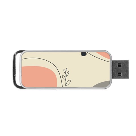 Pattern Line Art Texture Minimalist Design Portable USB Flash (One Side) from ZippyPress Front