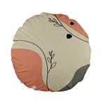 Pattern Line Art Texture Minimalist Design Standard 15  Premium Round Cushions