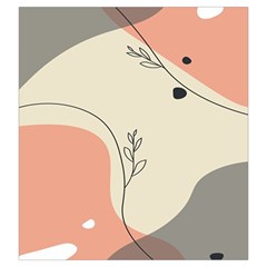 Pattern Line Art Texture Minimalist Design Drawstring Pouch (Large) from ZippyPress Back