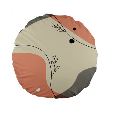 Pattern Line Art Texture Minimalist Design Standard 15  Premium Flano Round Cushions from ZippyPress Front