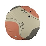 Pattern Line Art Texture Minimalist Design Standard 15  Premium Flano Round Cushions