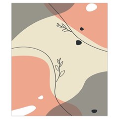 Pattern Line Art Texture Minimalist Design Drawstring Pouch (XS) from ZippyPress Back