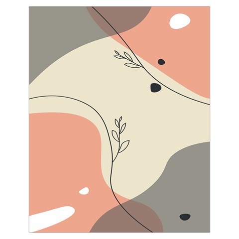 Pattern Line Art Texture Minimalist Design Drawstring Pouch (XL) from ZippyPress Front