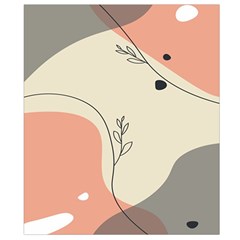 Pattern Line Art Texture Minimalist Design Waist Pouch (Large) from ZippyPress Back Strap