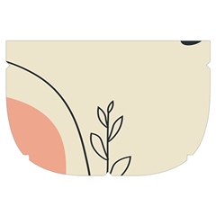 Pattern Line Art Texture Minimalist Design Make Up Case (Small) from ZippyPress Side Right