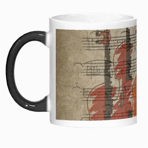 Music Notes Score Song Melody Classic Classical Vintage Violin Viola Cello Bass Morph Mug from ZippyPress Left