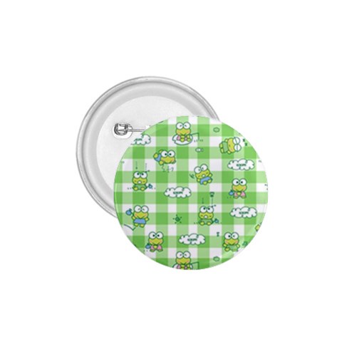Frog Cartoon Pattern Cloud Animal Cute Seamless 1.75  Buttons from ZippyPress Front