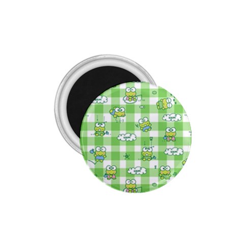 Frog Cartoon Pattern Cloud Animal Cute Seamless 1.75  Magnets from ZippyPress Front