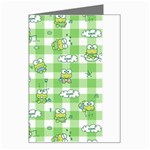 Frog Cartoon Pattern Cloud Animal Cute Seamless Greeting Card