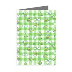 Frog Cartoon Pattern Cloud Animal Cute Seamless Mini Greeting Cards (Pkg of 8) from ZippyPress Right