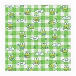 Frog Cartoon Pattern Cloud Animal Cute Seamless Medium Glasses Cloth