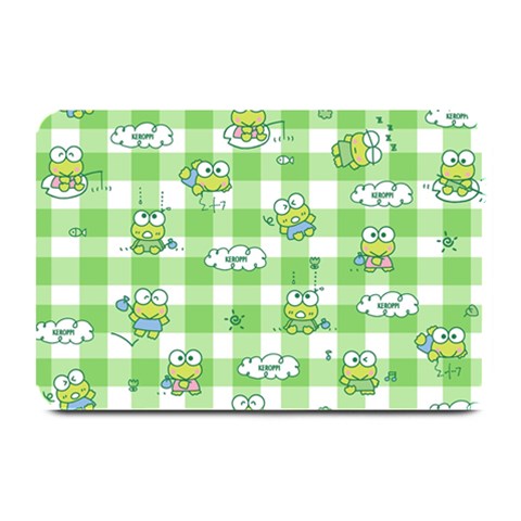 Frog Cartoon Pattern Cloud Animal Cute Seamless Plate Mats from ZippyPress 18 x12  Plate Mat